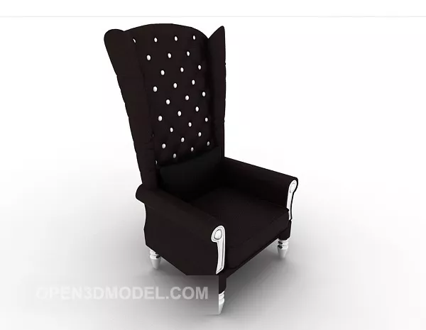 European High-back Home Chair 3d model European High-back Home Chair 3d model