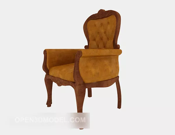 European High-back Single Sofa 3d model European High-back Single Sofa 3d model