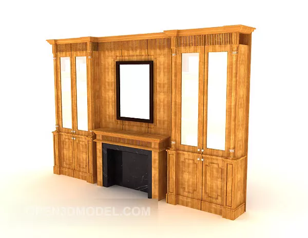 European Home Background Wall 3d model European Home Background Wall 3d model