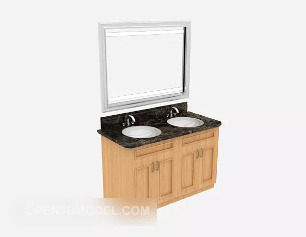 European Home Bath Cabinet 3d model European Home Bath Cabinet 3d model