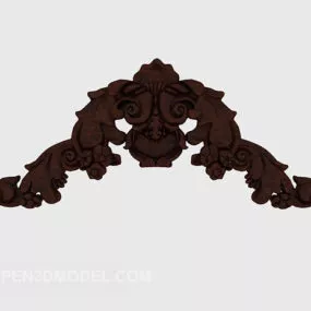 European Home Carving Component 3d model
