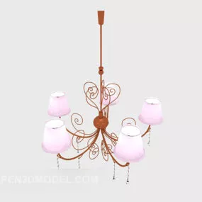 European Home Chic Chandelier 3d model