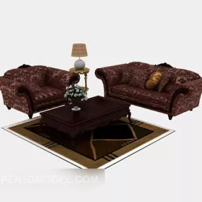 European Home Sofa 3d model