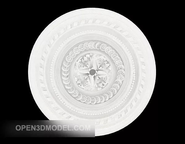 Plate Art Persian Pattern 3d model