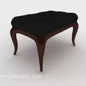 European Home Makeup Stool 3d model