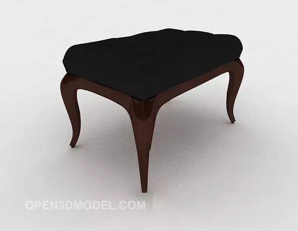 Black And White Cube Ottoman 3d model