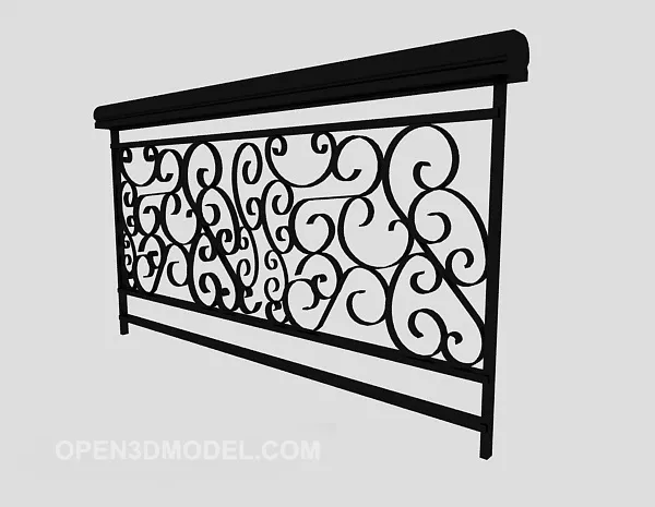 European Home Railing 3d model European Home Railing 3d model