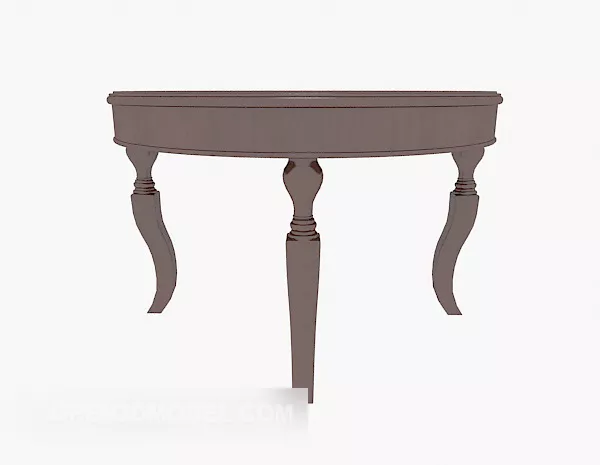 European Vintage Home Side Table 3d model European Vintage Home Side Table 3d model