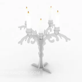 European Home Simple Candlestick Lamp 3d model