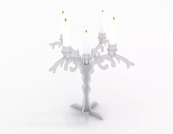European Home Simple Candlestick Lamp 3d model European Home Simple Candlestick Lamp 3d model