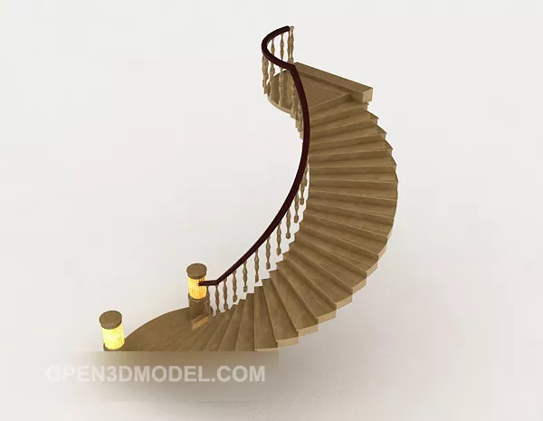 Herse Vintage Wooden Structure 3d model