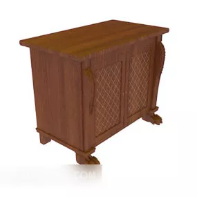 European Home Storage Cabinet 3d model