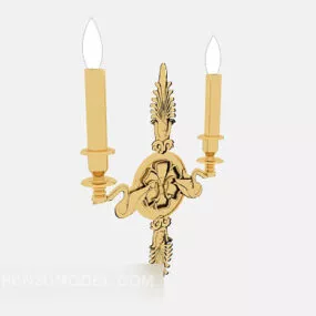 European Candles Wall Lamp 3d model