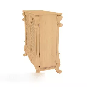 European Vintage Lace Cabinet 3d model