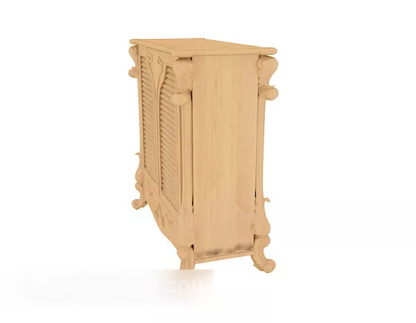 European Vintage Lace Cabinet 3d model European Vintage Lace Cabinet 3d model
