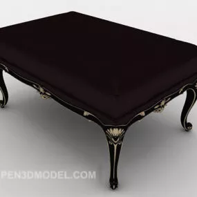 European Lace Stool 3d model