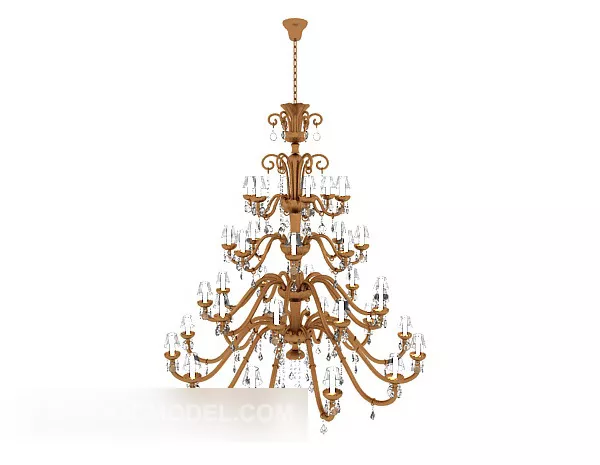 European Large Living Room Chandelier 3d model European Large Living Room Chandelier 3d model