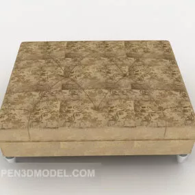 European Leather Coffee Table Mat 3d model