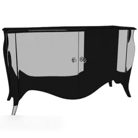 European Locker, Side Cabinet 3d model