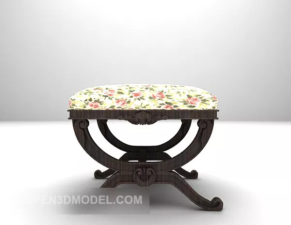 European Low Stool Sofa 3d model European Low Stool Sofa 3d model