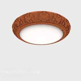 European Metal Ceiling Lamp 3d model