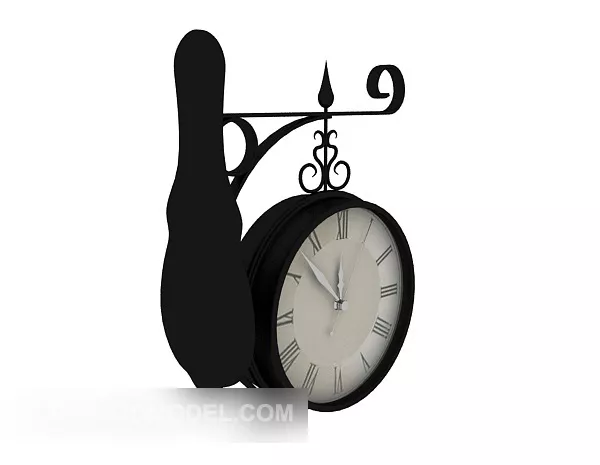 Typography Clock Lingua 3d model
