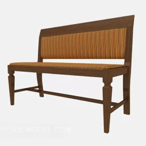 European Minimalist Bench 3d model