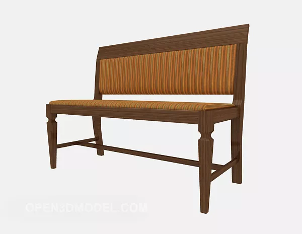 European Minimalist Bench 3d model European Minimalist Bench 3d model