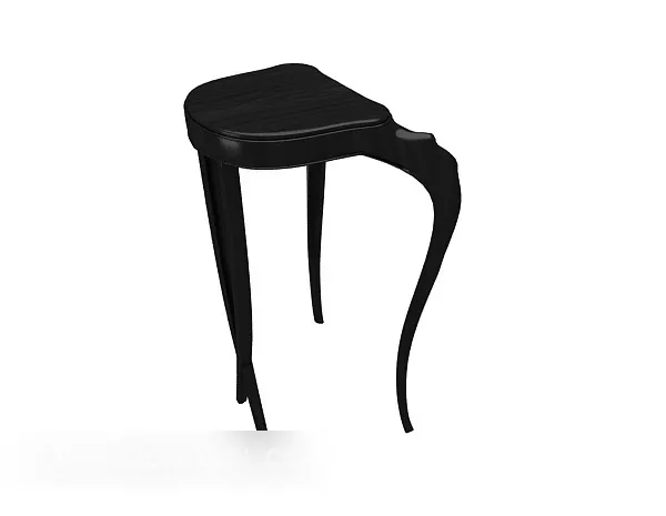 European Vintage Minimalist Black Side Table 3d model European Vintage Minimalist Black Side Table 3d model