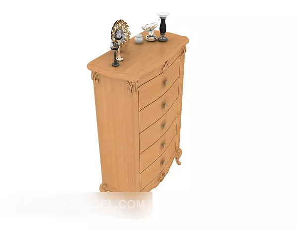 Old Chest Treasure Box 3d model
