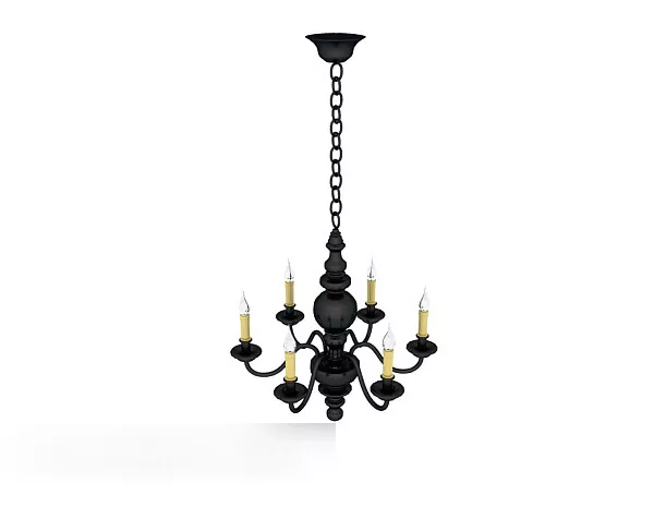European Minimalist Craft Chandelier 3d model European Minimalist Craft Chandelier 3d model