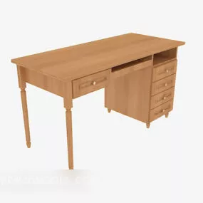 European Minimalist Desk 3d model