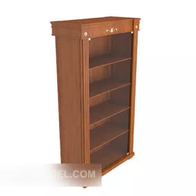 European Minimalist Display Cabinet 3d model