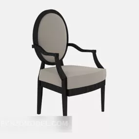 European Minimalist Home Chair 3d model