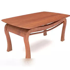 European Vintage Minimalist Home Dining Table 3d model