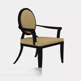 European Minimalist Lounge Chair 3d model
