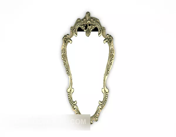 Mirror Camelia Art Frame 3d model