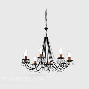 European Design Minimalist Personality Chandelier 3d model