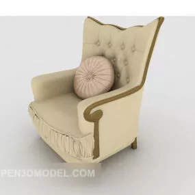 European Minimalist Sofa Chair 3d model