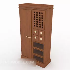 European Minimalist Wardrobe 3d model