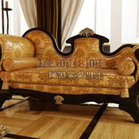 European Multiplayer Classic Sofa 3d model