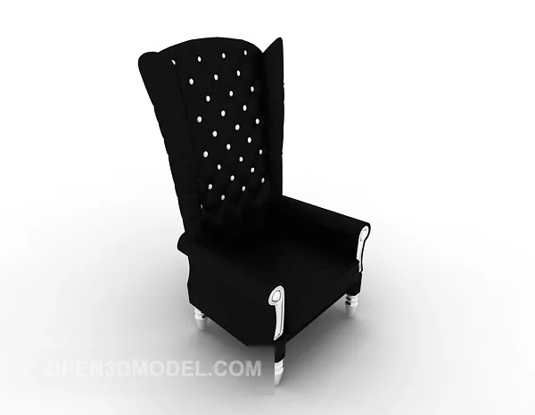 Seat With Floral Textures 3d model
