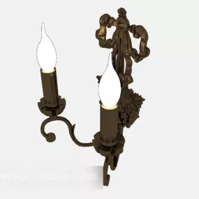 European Old Wall Lamp 3d model