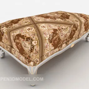 European Pattern Editing Home Leisure Chair 3d model