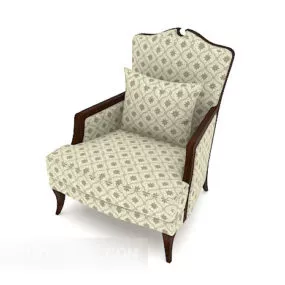 European Pattern Single Sofa 3d model