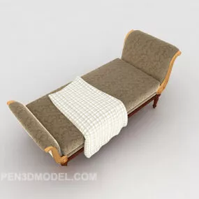 European Patterned Sofa Chair Chair 3d model