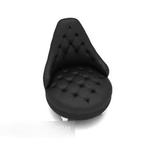 European Personality Black Single Sofa 3d model