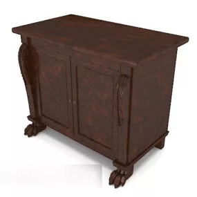 European Home Side Cabinet 3d model