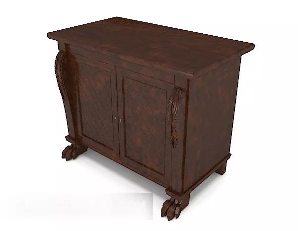 European Home Side Cabinet 3d model European Home Side Cabinet 3d model