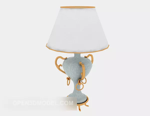 European Personality Table Lamp 3d model European Personality Table Lamp 3d model